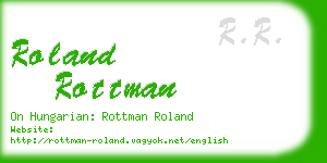 roland rottman business card